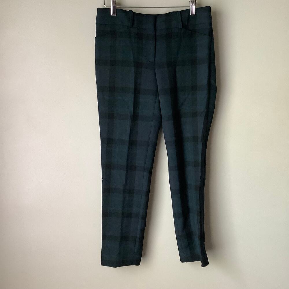 Loft Womens Plaid Julie Fit Skinny Dress Pants Size 2